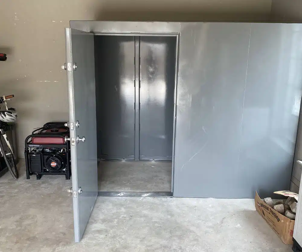Steel safe room