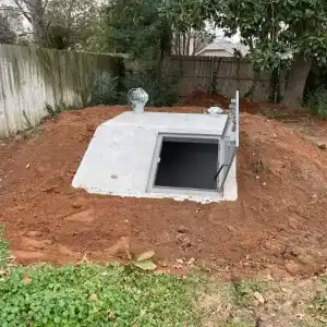 Jumbo Slope Front Storm Shelter - Large Concrete Shelter