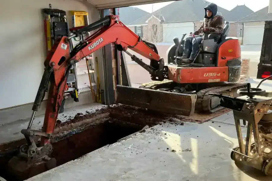 Preparing the Site for the garage